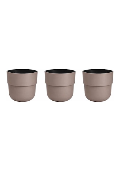 So-kup5 Kuple Plastik İç Kovalı Saksı Takımı No:5 26 Lt Mocha 3 Adet