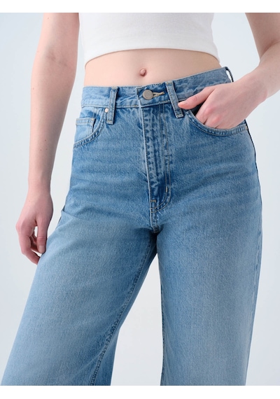 Straight Regular Fit Mavi Kadın Jean Pantolon Lf2039819 Mavi