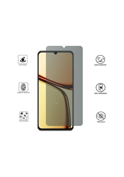 Realme C61 İle Uyumlu Hayalet Ekran Koruyucu Şeffaf