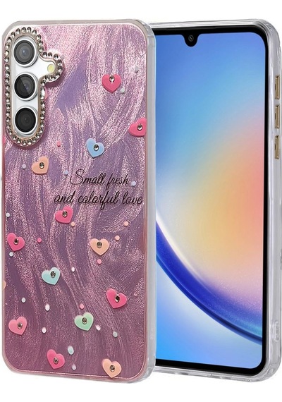 Samsung Galaxy Uyumlu , A34 5g Kılıf Blade Aynalı Desenli Kapak - Desen 8