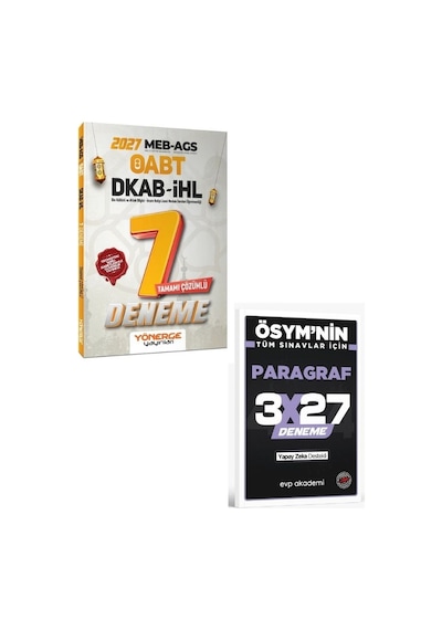 Yönerge 2027 Öabt Meb-ags Dkab Din Kültürü Ve Ahlak Bilgisi Öğretmenliği 7 Deneme Çözümlü Yönerge Yayınları+evp Akademi Paragraf