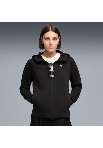 Puma Kadın Evostrıpe Full-zip Hoodie Dk Eşofman Üst 69189801 Siyah