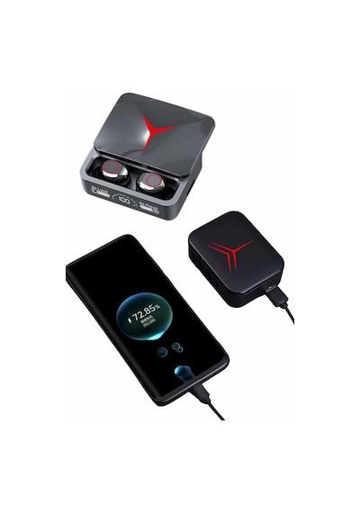Kablosuz Bluetooth Kulaklık Powerbank Özellikli Göstergeli Hd Mikrofon