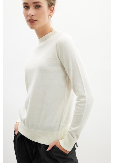 Styleboom X Peraluna Chelsea Pullover Bisiklet Yaka Standart Kesim Kadın Triko Kazak - Ekru-ekru Ekru Styleboom X Peraluna Chelsea Pullover Bisiklet Yaka Standart Kesim Kadın Triko Kazak - Ekru-ekru Ekru