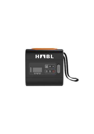 Habl Şarjlı Dijital Şişirme Pompası Çadır/paddle Board/şişme Yatak Vb 22psı 1.5 Bar Siyah Turuncu