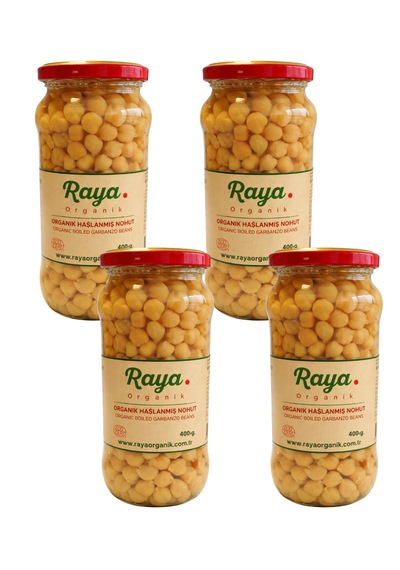 Organik Haşlanmış Nohut 400 Gr X 4 4'lü Set 400 G