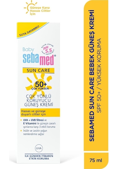 Sebamed Baby Sun Care Güneş Kremi 75ml 50+ Çok Yüksekfaktör Çoçuk