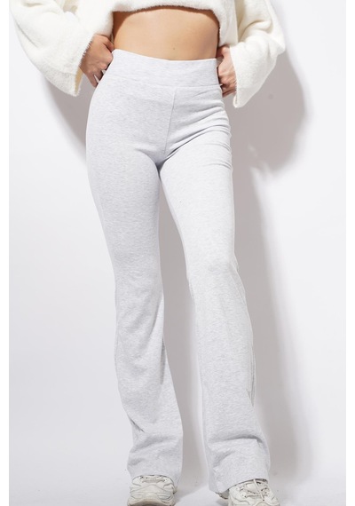 Ckm Moda Tari İspanyol Paça Ribana Pantolon Gri