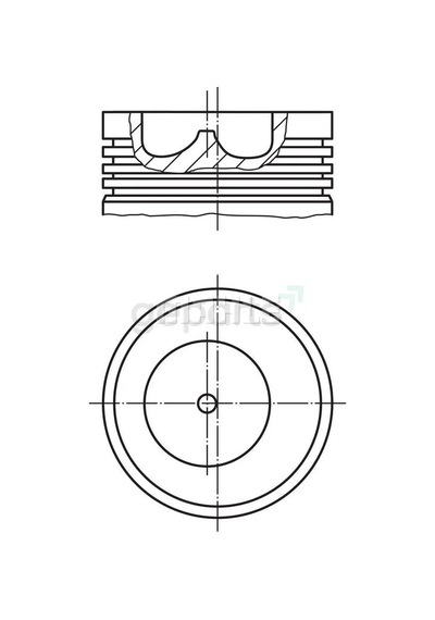 Piston+segman Transıt Turbo 2000 93.67 Mm 100ps 4 Adet