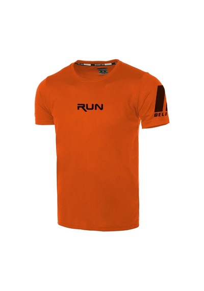 Ghassy Co. Erkek Nem Emici Hızlı Kuruma Performans Running Spor T-shirt 001 Turuncu
