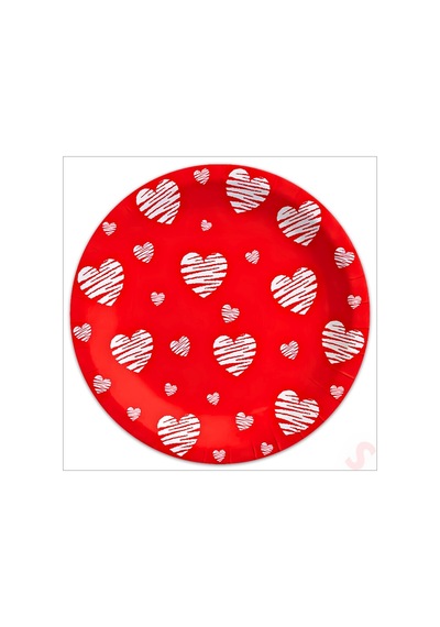 Love Karton Tabak - 23cm X 8 Adet