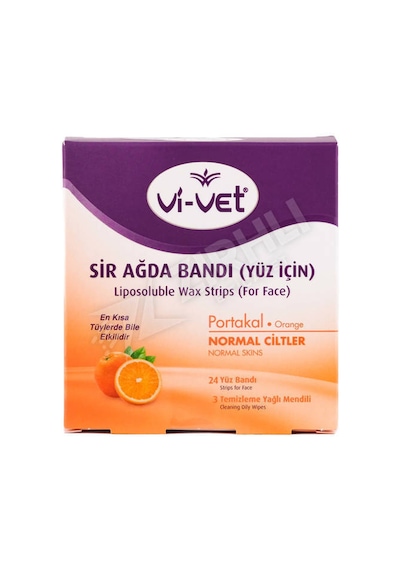 4 Adet Vi-vet Sir Ağda Bandı Yüz İçin Portakal