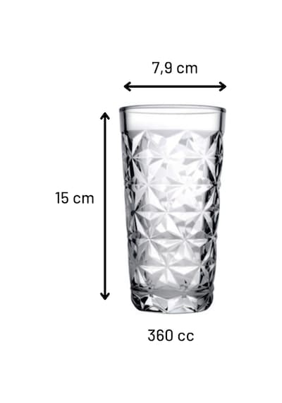 Paşabahçe 520605 Estrella Meşrubat Bardağı 360Cc - 12 Adet