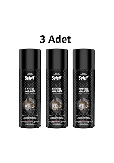 Selsil Sıvı Gres Yağlama Spreyi 500ml 3 Adet