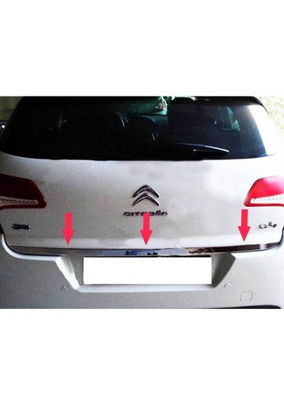 Citroen C4 Formlu Krom Bagaj Alt Çıta 2010-2020