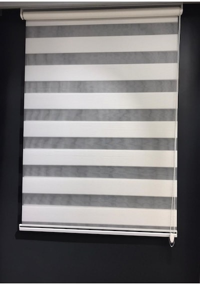 Zebra Stor Perde Beyaz Mikro Pliseli Ev Ofis Mutfak Çocuk Odası Yatak Odası Salon Perdesi Mz-3000 Beyaz