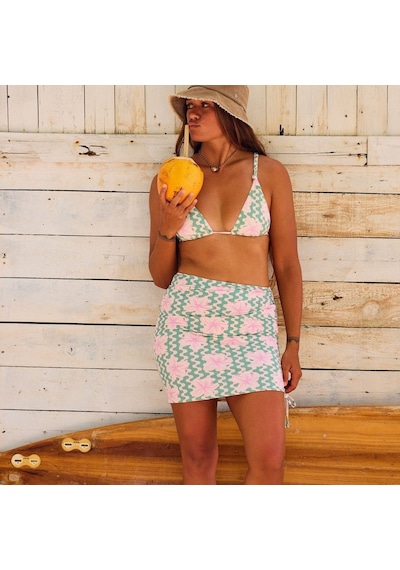 Roxy Roxy Hibiscus Daze Elongated Tri Kadın Bikini Üstü Ghz5 Çok Renkli