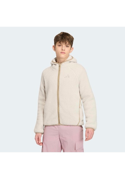 Adidas Terrex Xploric Çocuk Bej Polar Ceket Kg7690 Krem