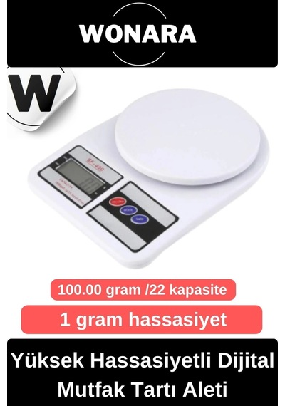 Deluxe Yüksek Hassasiyetli Pilli Mutfak Terazisi Dara Fonksiyonlu Otomatik Kapanma Özellikli Ölçer Diğer