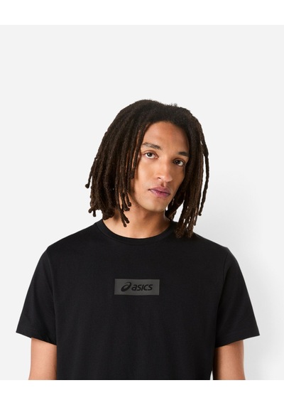 Asics Asıcs Chest Logo Tee Erkek Siyah Kısa Kollu Tshirt 2031f333-001