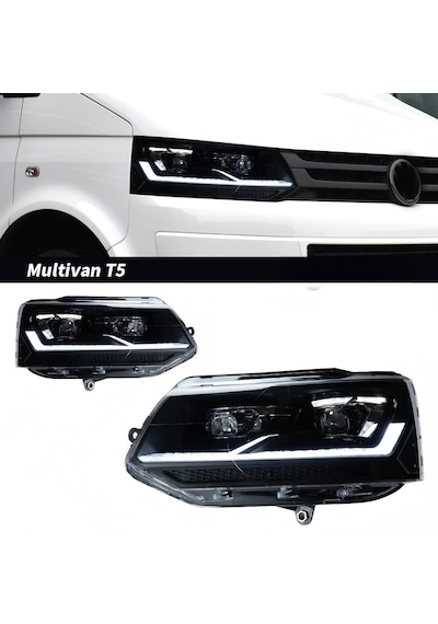 Vw Transporter T5 2012-2015 Uyumlu T6.1 Dizayn Ful Led Ön Far