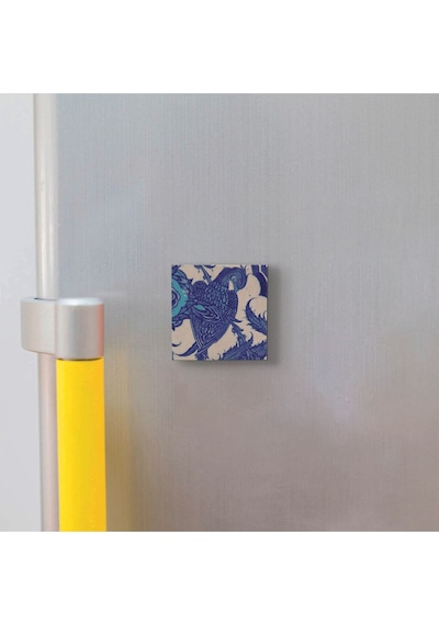 Osmanlı Sülünlü Çini-topkapı Sarayı Baskılı Taş Magnet 5x5