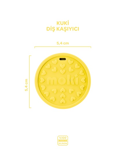 Silikon Diş Kaşıyıcı Kuki Sunrise Sarı