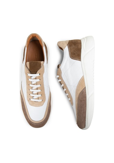 Deery Hakiki Süet Vizon Rengi Erkek Sneaker Ayakkabı - 01962Mvznp01 Vizon