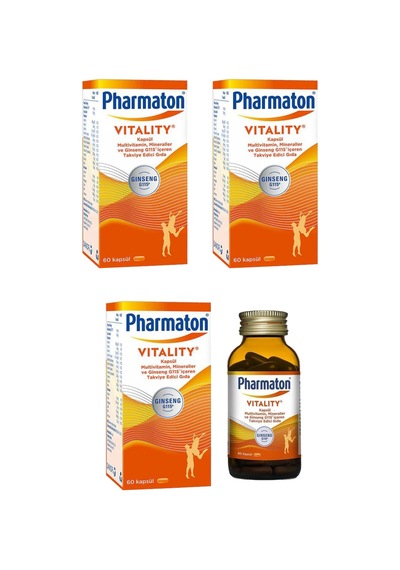 Pharmaton Vitality 60 Kapsül 3 Adet