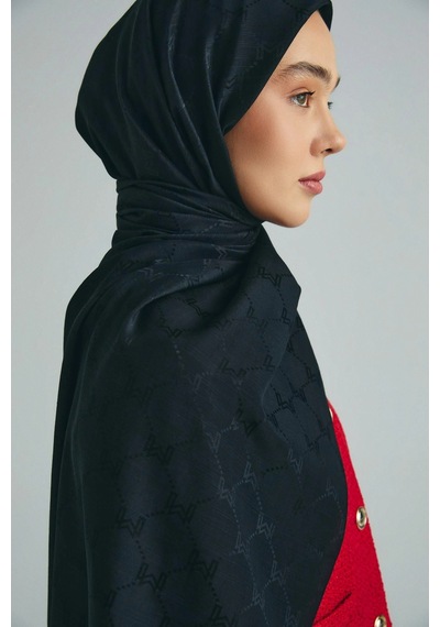 Maisa Neda Pamuk İpek Şal 70 190 Cm - Siyah 3148