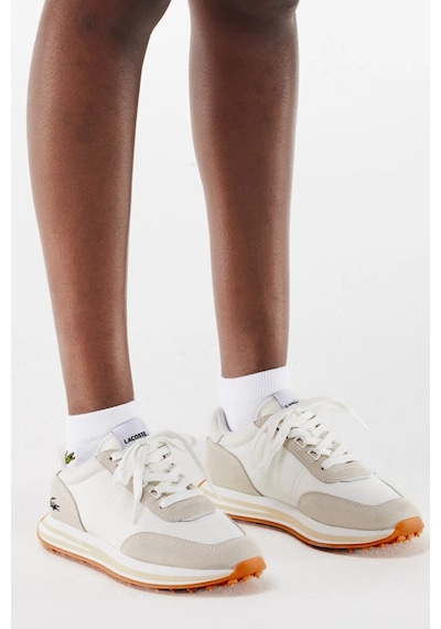 Lacoste L-spin Leather Womens Sneaker Hakiki Deri Kadın Günlük Spor Ayakkabı Krem Krem