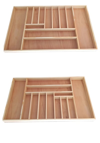 Kaşıklık 75 X 45 Cm. Ahşap Kaşıklık Ve Servis Gereçleri Düzenleyici Organizer