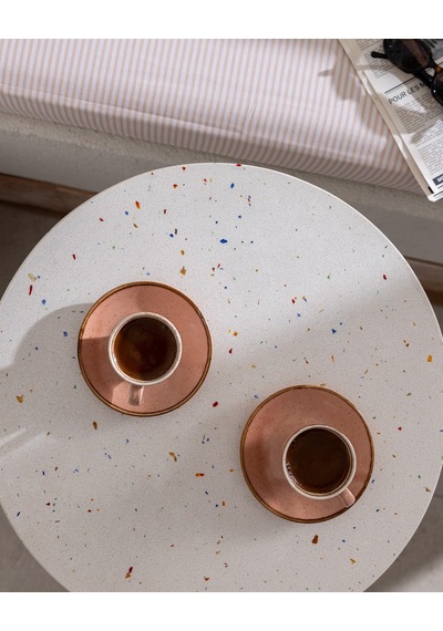 Madame Coco Pacis 2 Kişilik 4 Parça Kahve Fincan Seti - Terra Cotta - 90 Ml 8684427348871 Çok Renkli