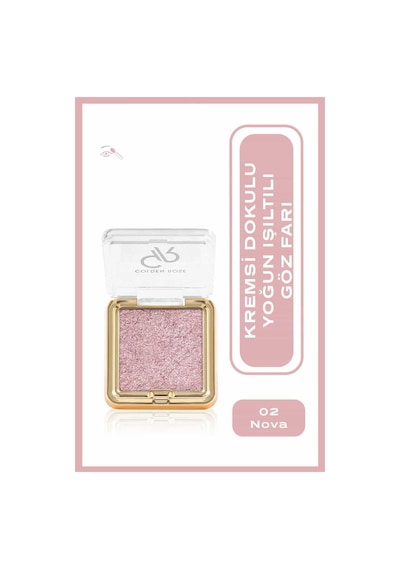 Glitter Glow Eyeshadow No:02 Nova - Simli Işıltılı Göz Farı 001