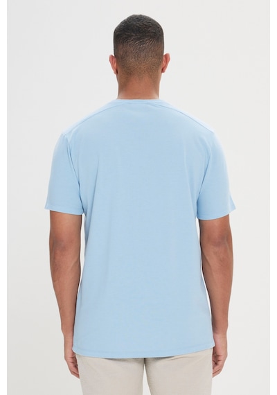 AC&Co / Altınyıldız Classics Erkek Acık Mavı Slim Fit Dar Kesim Pamuklu Bisiklet Yaka Tişört Acık Mavi AC&Co / Altınyıldız Classics Erkek Acık Mavı Slim Fit Dar Kesim Pamuklu Bisiklet Yaka Tişört Acık Mavi