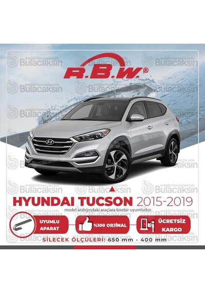 RBW Hyundai Tucson 2015 - 2021 Ön Muz Silecek Takım