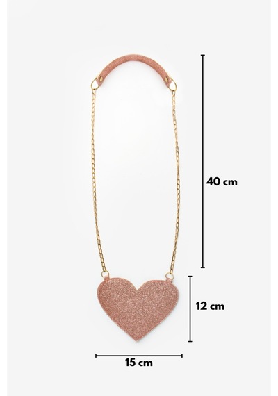 Le Mabelle Rose Kalp Şekilli Kız Çocuk Çanta Rose