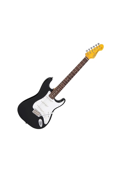 Vintage V6 Reissued Elektro Gitar - Boulevard Black