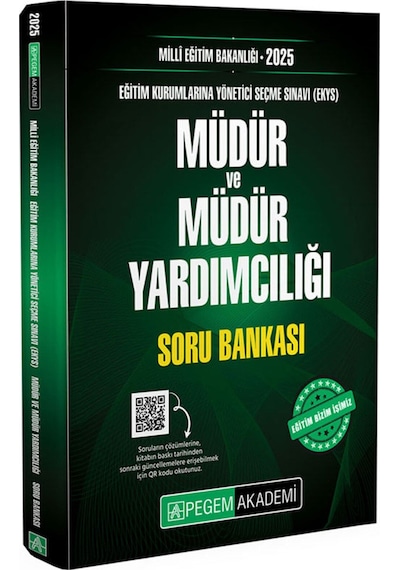 2025 Meb Ekys Müdür Ve Müdür Yardımcılığı Soru Bankası Ve Konu Anlatımı Pegem