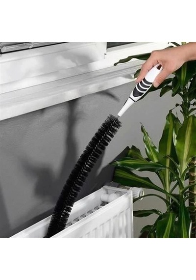 Ergonomik Pratik Kolay Kalorifer Peteği Temizleme Fırçası Aleti Siyah