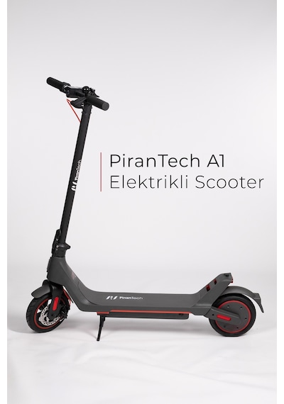A1 Elektrikli Scooter 350w Güç - Kırmızı Kırmızı - Siyah