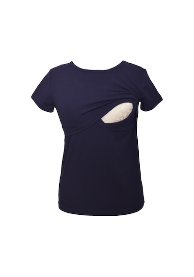 Luvmabelly Maternity 2501 2516 Pamuklu Lohusa Emzirme Tshirt 9 Renk Mevcut -lacivert