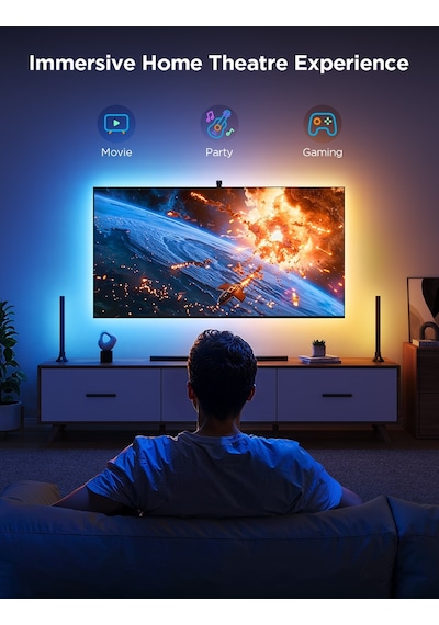 TV Arkası Ambilight LED Aydınlatma – Televizyon Ambiyans  için Dekoratif LED 5M
