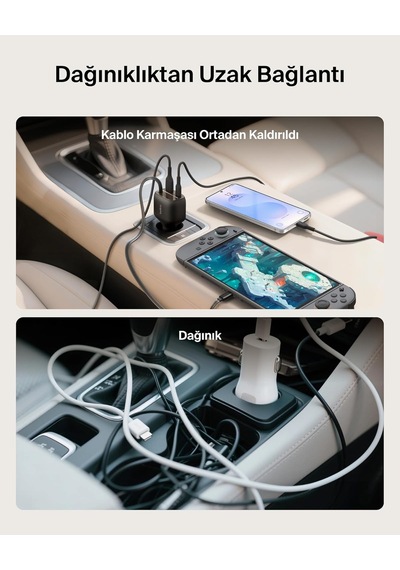 Belkin Usb-c Araç Şarj Cihazı, 75 W, 75 Cm Geri Çekilebilir Usb-c