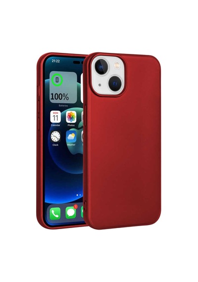 Zore İphone 14 Uyumlu Ogaa Premier Silikon Kılıf-kırmızı