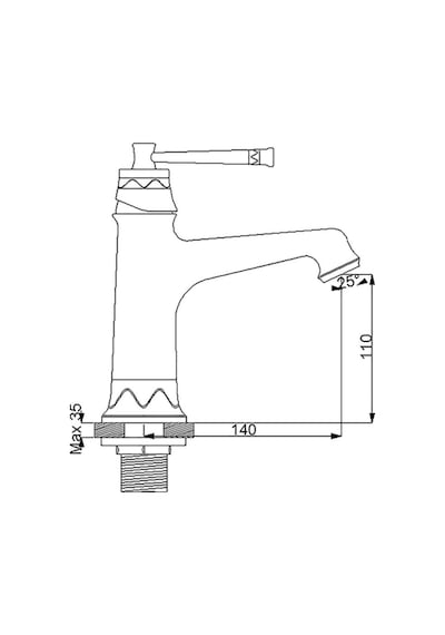 Newarc Pera Lavabo Bataryası - Parlak Bakır 961525 Diğer