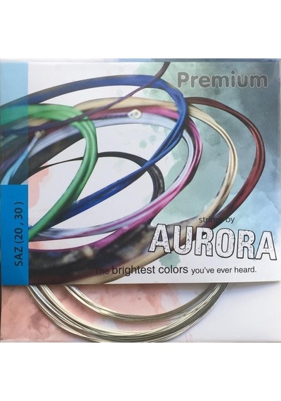 Aurora Premium Beyaz Bamlı 0.20 Saz Teli Uzun Sap