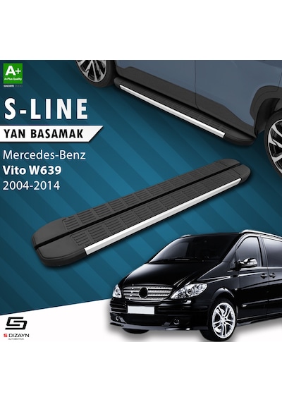 S-Dizayn Mercedes Vito W639 Kısa Şase S-Line Aluminyum Yan Basama