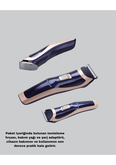 Ceylan Adam Çelik Bıçaklı Unisex Şarjlı Tıraş Makinesi Sessiz Motor, Kablosuz Ve Ayarlanabilir