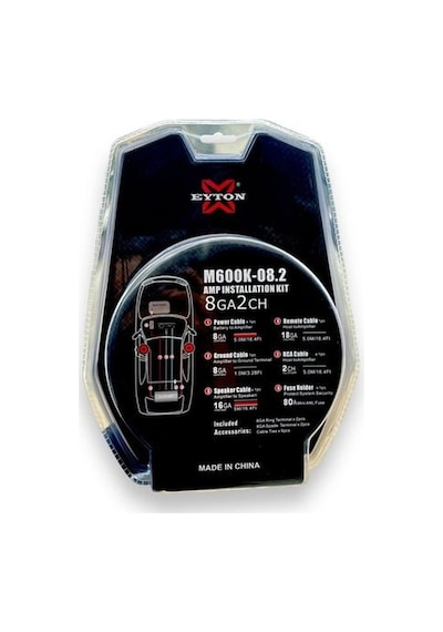 Eyton M600k 08.2 Yüksek Performanslı 8ga Tam Bakır Kablo Seti